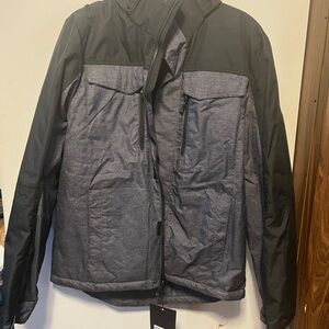 New Men's Black and Gray Jacket
